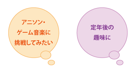 アニソン・ゲーム音楽に挑戦してみたい/定年後の趣味に